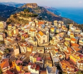 Castelmola z lotu ptaka